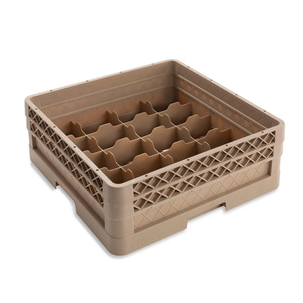 Giá Đựng Ly Traex® Vollrath CR5AA Cỡ Đầy Đủ 20 Ngăn - 1 Thanh Nối, Màu Be