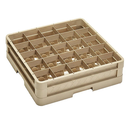 Giá Đựng Ly Traex® Vollrath CR6B Cỡ Đầy Đủ 25 Ngăn - 1 Thanh Nối, Màu Be
