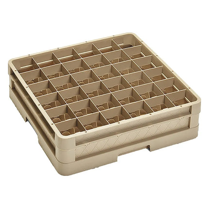 Giá Đựng Ly Traex® Vollrath CR7C Cỡ Đầy Đủ 36 Ngăn - 1 Thanh Nối, Màu Be