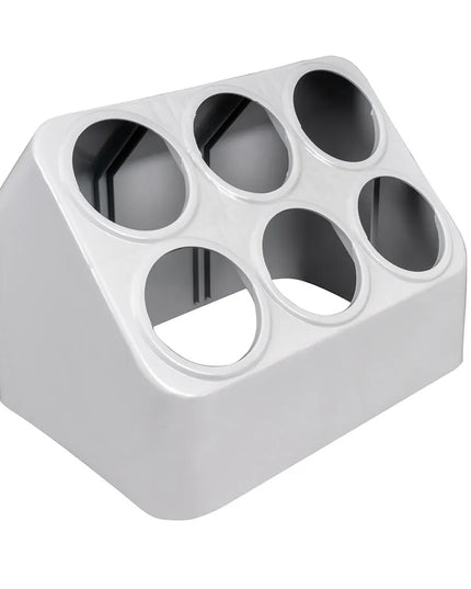 Giá Đựng Ống Dao Muỗng Nĩa Vollrath 52644 Silv-a-Tainer 6 Ống Nhựa Màu Xám