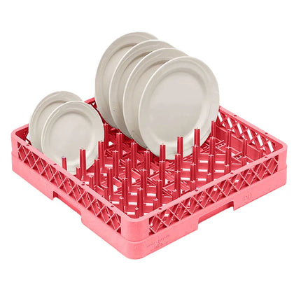 Giá Rổ Chốt Đĩa/Khay Máy Rửa Chén Vollrath TR-3-02 Cỡ Đầy Đủ Hở Đáy Và Hông - Đỏ