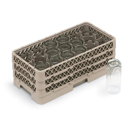 Giá Rửa Bát Vollrath HR1D1D Nửa Khay 17 Ngăn (2) Thanh Nâng Màu Be