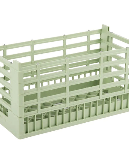 Giá Rửa Chén Hở Vollrath 5280711 - Siêu Cao, Cỡ Nửa Khay, Màu Xanh Lá