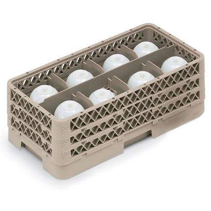 Giá Rửa Chén Vollrath HR1B1BB - Cỡ Nửa Khay, 8 Ngăn, (3) Thanh Nối Ngăn, Màu Be