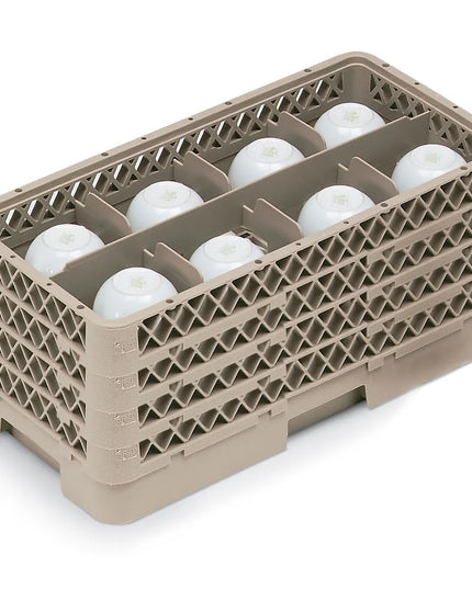 Giá Rửa Chén Vollrath HR1B1BBB Cỡ Nhỏ 8 Ngăn - 4 Thanh Nối Ngăn, Beige