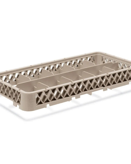 Giá Rửa Chén Vollrath HR1C1A Nửa Khay, 10 Ngăn, (1) Ngăn Mở, (1) Thanh Nối Ngăn, Beige