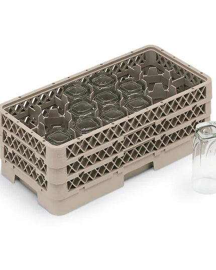 Giá Rửa Chén Vollrath HR1D1DA - Cỡ Nửa Khay, 17 Ngăn, (1) Mở, (2) Thanh Nối Ngăn, Màu Be