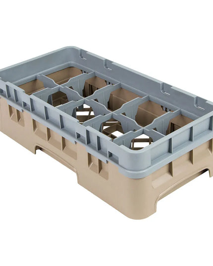 Giá Rửa Ly Cambro Camrack 10HS318184 10 Ngăn - Có Tầng Mở Rộng, Be