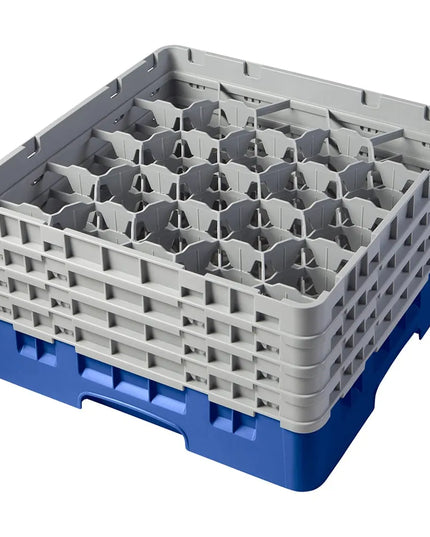 Giá Rửa Ly Cambro Camrack® 20S800168 20 Ngăn - 4 Tầng Mở Rộng Xám, Xanh Dương
