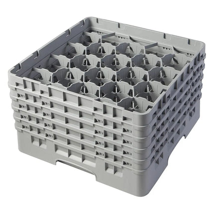Giá Rửa Ly Cambro Camrack® 20S958151 20 Ngăn - 5 Tầng Mở Rộng Xám, Xám Nhạt