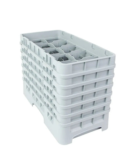 Giá Rửa Ly Camrack Cambro 10HS1114151 10 Ngăn (6) Thanh Nâng Màu Xám Nhạt