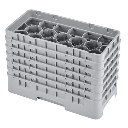 Giá Rửa Ly Camrack Cambro 17HS1114151 17 Ngăn (6) Thanh Nâng Màu Xám Nhạt