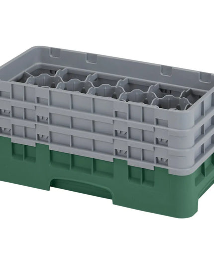 Giá Rửa Ly Camrack Cambro 17HS638119 17 Ngăn (3) Thanh Nâng Màu Xanh Sherwood