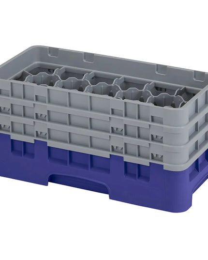 Giá Rửa Ly Camrack Cambro 17HS638186 17 Ngăn (3) Thanh Nâng Màu Xanh Navy