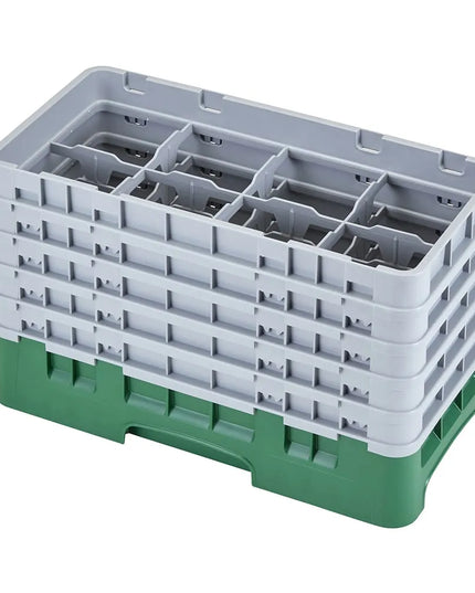Giá Rửa Ly Camrack Cambro 17HS958119 17 Ngăn (5) Thanh Nâng Màu Xanh Sherwood