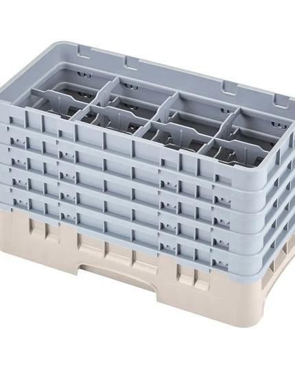 Giá Rửa Ly Camrack Cambro 17HS958184 - (5) Thanh Nối, 17 Ngăn, Màu Be