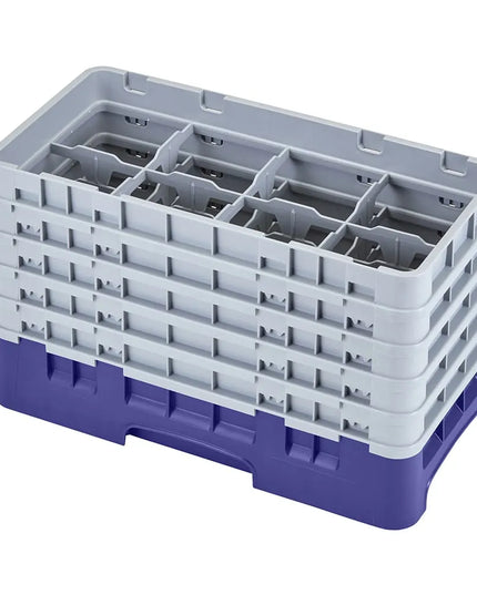 Giá Rửa Ly Camrack Cambro 17HS958186 - (5) Thanh Nối, 17 Ngăn, Màu Xanh Navy