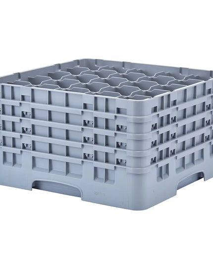 Giá Rửa Ly Camrack® Cambro 25S900151 25 Ngăn - (4) Thanh Nối, Xám Nhạt