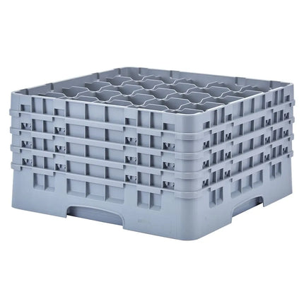 Giá Rửa Ly Camrack® Cambro 25S900151 25 Ngăn - (4) Thanh Nối, Xám Nhạt