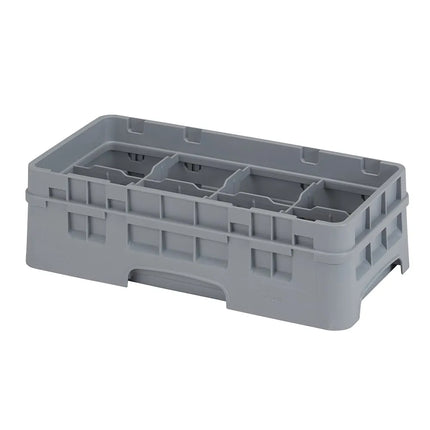Giá Rửa Ly Camrack Cambro 8HS318151 Nửa Khay, 8 Ngăn, Có Thanh Nối, Xám Nhạt