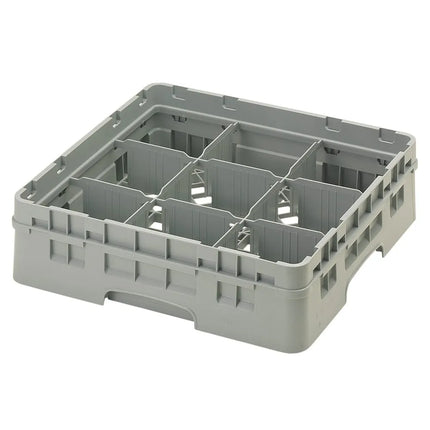 Giá Rửa Ly Camrack® Cambro 9S318151 9 Ngăn - (1) Thanh Nối Màu Xám, Xám Nhạt