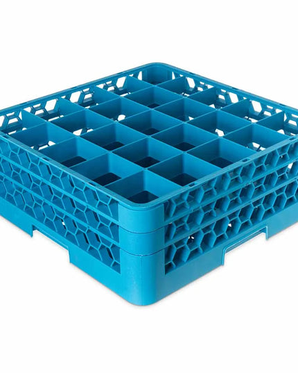 Giá Rửa Ly Carlisle OptiClean™ RG25-214 25 Ngăn - 2 Tầng Mở Rộng, Xanh Dương