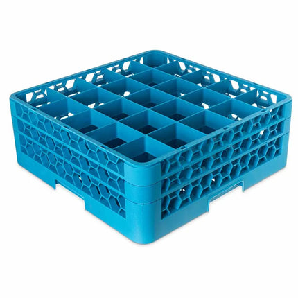 Giá Rửa Ly Carlisle OptiClean™ RG25-214 25 Ngăn - 2 Tầng Mở Rộng, Xanh Dương