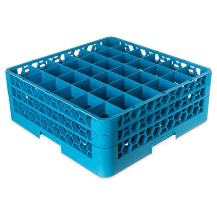 Giá Rửa Ly Carlisle OptiClean™ RG36-214 36 Ngăn - 2 Tầng Mở Rộng, Xanh Dương