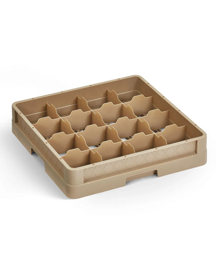 Giá Rửa Ly Traex® Vollrath CR4 Khay Đầy Đủ 16 Ngăn - Beige