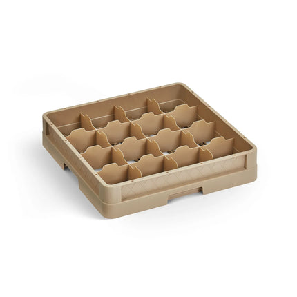 Giá Rửa Ly Traex® Vollrath CR4 Khay Đầy Đủ 16 Ngăn - Beige