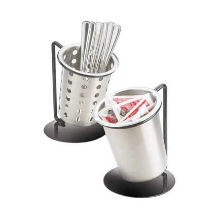 Giá Trưng Bày Dao Muỗng Nĩa Cal-Mil 1226-13-SOLID Ống Đặc 15.2 cm Sắt Màu Đen