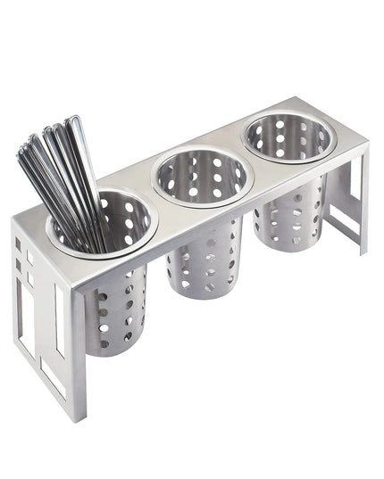 Giá Trưng Bày Dao Muỗng Nĩa Cal-Mil 1608-55 Vuông 40.6 x 13.3 x 15.2 cm Inox