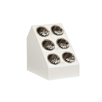 Giá Trưng Bày Dao Muỗng Nĩa Cal-Mil 2049-15 6 Ống Màu Trắng