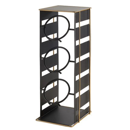 Giá Trưng Bày Ống 3 Tầng Cal-Mil 22086-90 17.8 x 19.1 x 47 cm Kim Loại Đen/Vàng