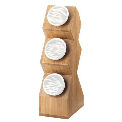 Giá Trưng Bày Ống Đựng Dao Muỗng Nĩa Cal-Mil 1016-3-60 3 Ngăn Gỗ Tre