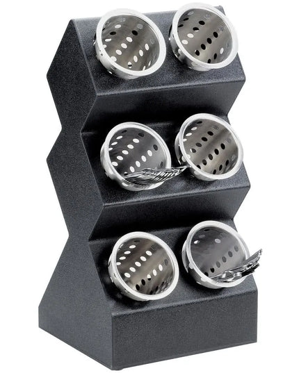 Giá Trưng Bày Ống Đựng Dao Muỗng Nĩa Cal-Mil 1016-6 3 Ngăn 50.8 cm Nhựa Màu Đen