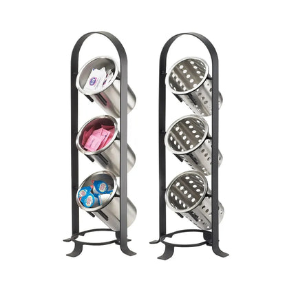 Giá Trưng Bày Ống Đựng Dao Muỗng Nĩa Cal-Mil 1583-13 3 Tầng 22.2 x 21.6 x 53.3 cm Màu Đen