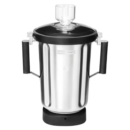 Hamilton Beach Commercial HAMILTON BEACH | Stainless Steel Blender Jug – 4 L – For FMHBC11S – With Clear Removable Lid, Measuring Cup & Blade