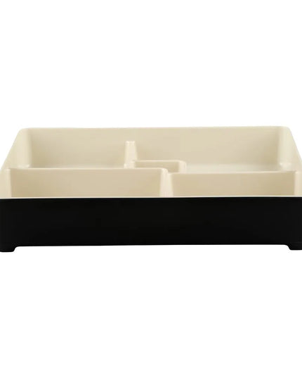 Hộp Cơm Bento Elite Global Solutions JW11852T-ES Karma 27.3 x 21.3 cm - Melamine, Ebony/Sand