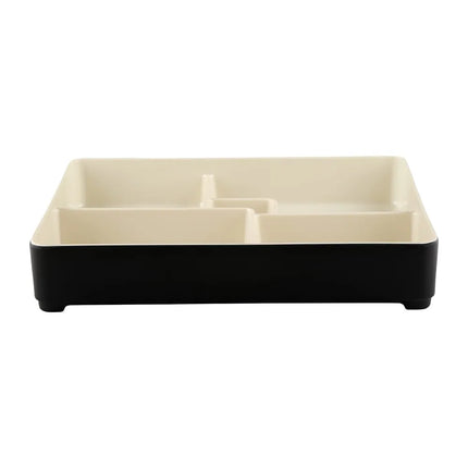 Hộp Cơm Bento Elite Global Solutions JW11852T-ES Karma 27.3 x 21.3 cm - Melamine, Ebony/Sand