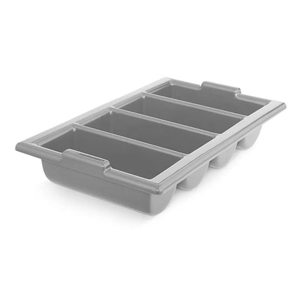 Hộp Đựng Dao Muỗng Nĩa 4 Ngăn Vollrath 1375-31 Nhựa Màu Xám