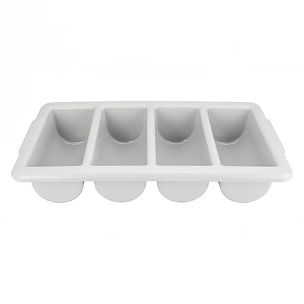 Hộp Đựng Dao Muỗng Nĩa 4 Ngăn Winco PL-4B Nhựa Màu Xám
