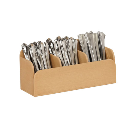 Hộp Đựng Dao Muỗng Nĩa Cal-Mil 22354-122 3 Ngăn 33 x 11.4 cm Vỏ Trấu Tái Chế