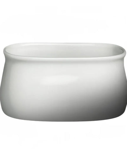 Hộp Đựng Đường Chữ Nhật Cameo China 610-66 Gốm Sứ Màu Trắng