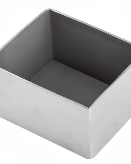 Hộp Đựng Đường Chữ Nhật Tablecraft 1157 Thép Không Gỉ Màu Bạc