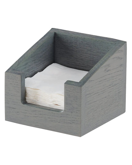 Hộp Đựng Khăn Ăn Để Bàn Cal-Mil 3309-83 12.7 cm x 12.7 cm, Gỗ Sồi Wash Xám