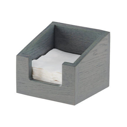 Hộp Đựng Khăn Ăn Để Bàn Cal-Mil 3309-83 12.7 cm x 12.7 cm, Gỗ Sồi Wash Xám