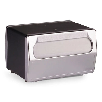 Hộp Đựng Khăn Ăn Để Bàn Vollrath 6515-06 Hai Mặt, Mặt Trước Mạ Chrome, Đen