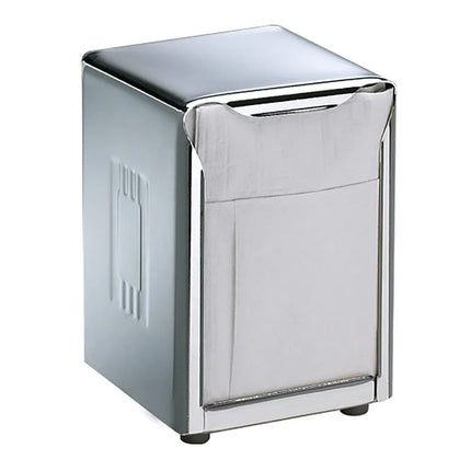 Hộp Đựng Khăn Ăn Gấp Thấp San Jamar H985X 150 Tờ, Để Bàn, 2 Mặt, Inox