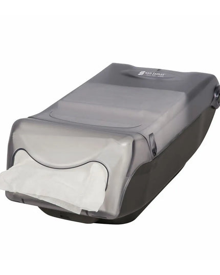 Hộp Đựng Khăn Ăn Mini Gấp Đôi San Jamar H5004CL 500 Tờ, Để Quầy, Trong Suốt